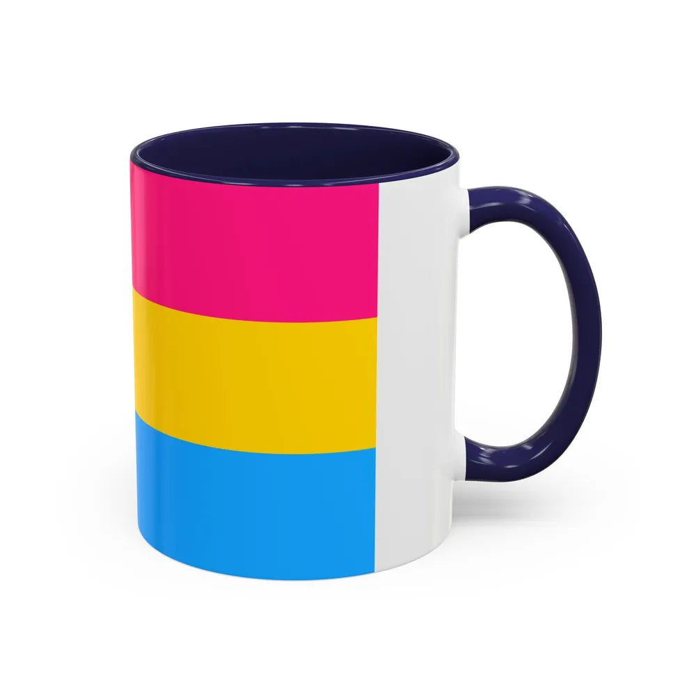 Pansexuality Pride Flag - Accent Coffee Mug-Go Mug Yourself