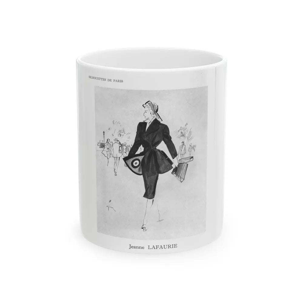 From the Jaye Oliver Archives, Jeanne Lafaurie, 1945 - White Coffee Mug-11oz-Go Mug Yourself