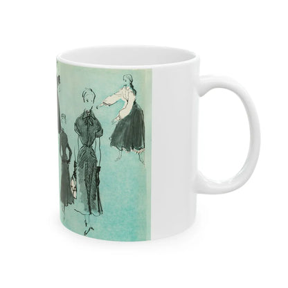 Fashion Illustrations, 1948 - White Coffee Mug-Go Mug Yourself