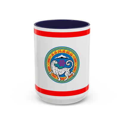 Flag of Almaty Kazakhstan - Accent Coffee Mug-15oz-Navy-Go Mug Yourself