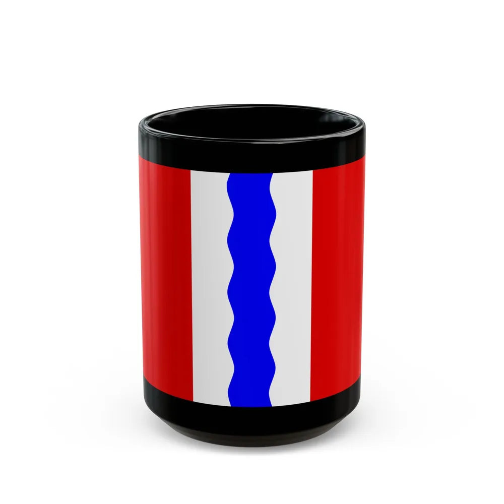 Flag of Omsk Oblast Russia - Black Coffee Mug-15oz-Go Mug Yourself