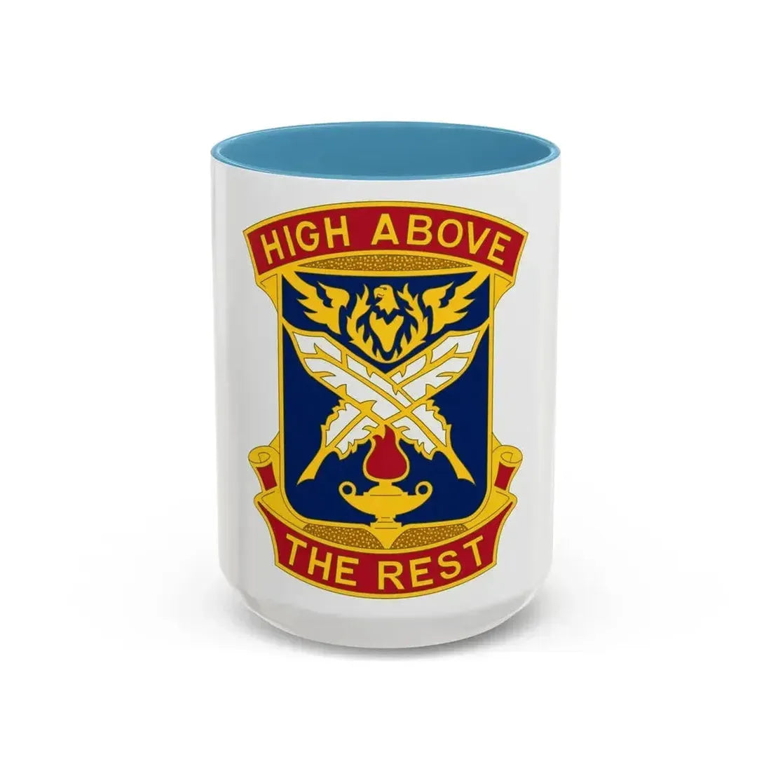 4TH ADJUTANT GENERAL BATTALION (U.S. Army) Accent Coffee Mug 15oz Light Blue - Go Mug Yourself