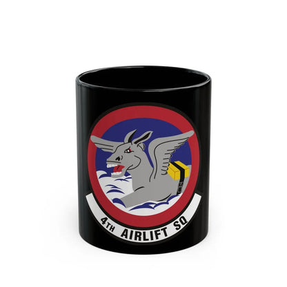 4th Airlift Squadron (U.S. Air Force) Black Coffee Mug-11oz-Go Mug Yourself