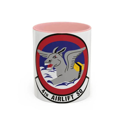 4th Airlift Squadron (U.S. Air Force) Accent Coffee Mug 11oz Pink - Go Mug Yourself