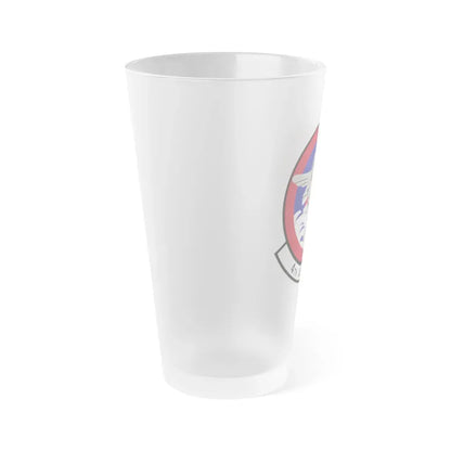 4th Airlift Squadron (U.S. Air Force) Frosted Pint Glass 16oz - Go Mug Yourself