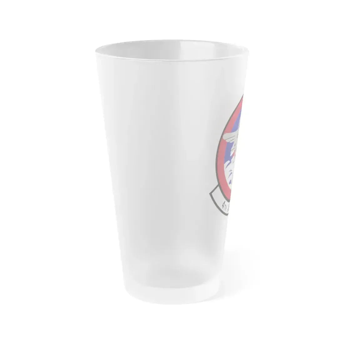 4th Airlift Squadron (U.S. Air Force) Frosted Pint Glass 16oz - Go Mug Yourself