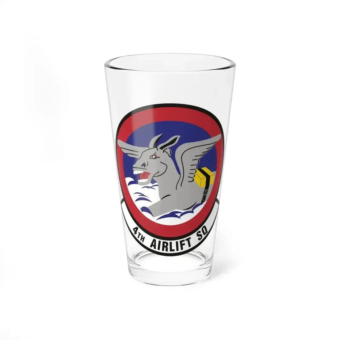 4th Airlift Squadron (U.S. Air Force) Pint Glass 16oz 16oz - Go Mug Yourself