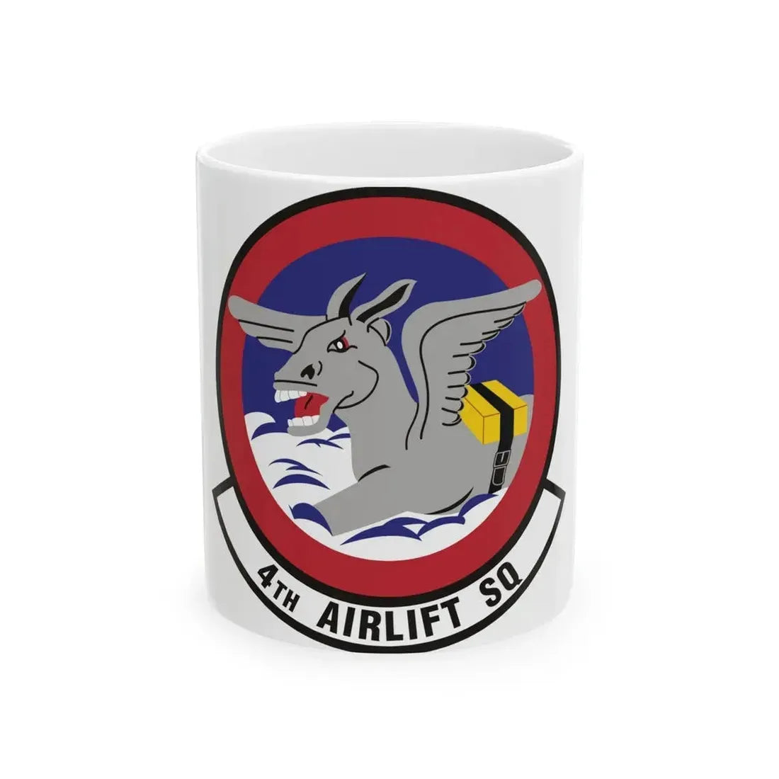4th Airlift Squadron (U.S. Air Force) White Coffee Mug - Go Mug Yourself