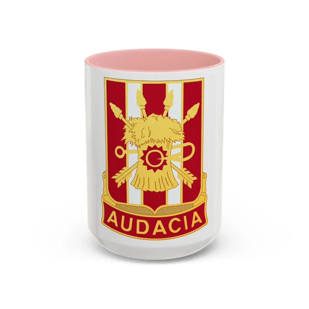 4th Artillery Regiment (U.S. Army) Accent Coffee Mug 15oz Pink - Go Mug Yourself