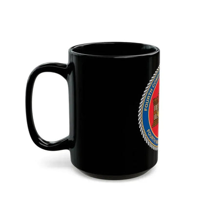 4th CE Bn 4th Mar Div (USMC) Black Coffee Mug - Go Mug Yourself