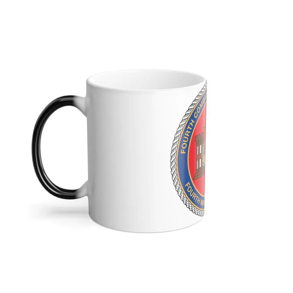 4th CE Bn 4th Mar Div (USMC) Color Changing Mug 11oz-Go Mug Yourself