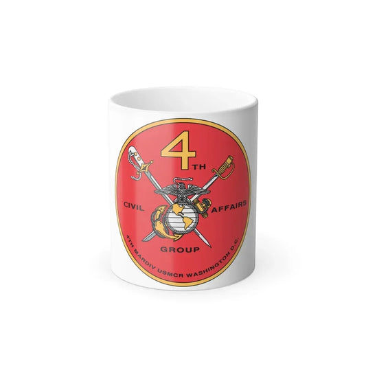 4th Civil Affairs Group (USMC) Color Changing Coffee Mug 11oz - Go Mug Yourself
