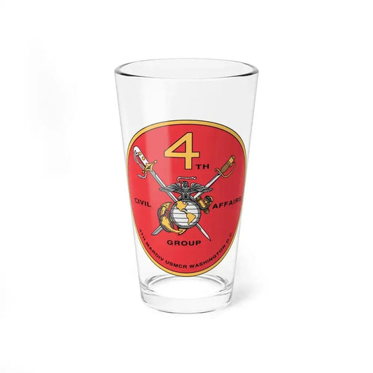4th Civil Affairs Group (USMC) Pint Glass 16oz 16oz - Go Mug Yourself