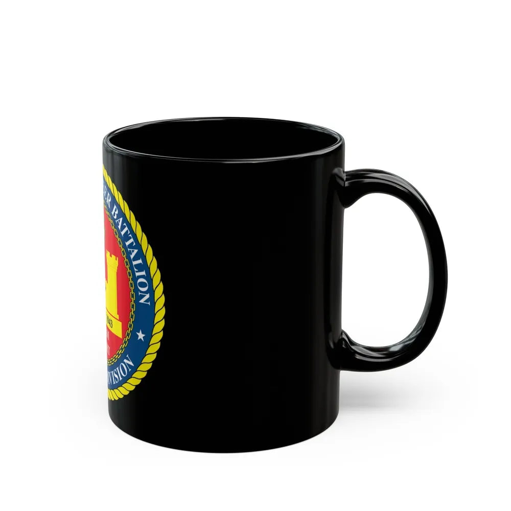 4th Cmbt Eng Bn (USMC) Black Coffee Mug-Go Mug Yourself