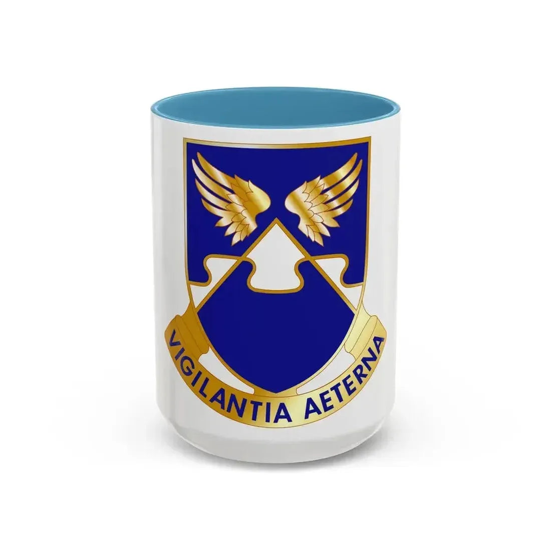4th Combat Aviation Brigade (U.S. Army) Accent Coffee Mug 15oz Light Blue - Go Mug Yourself