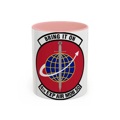 4th Expeditionary Air Mobility Squadron (U.S. Air Force) Accent Coffee Mug 11oz Pink - Go Mug Yourself