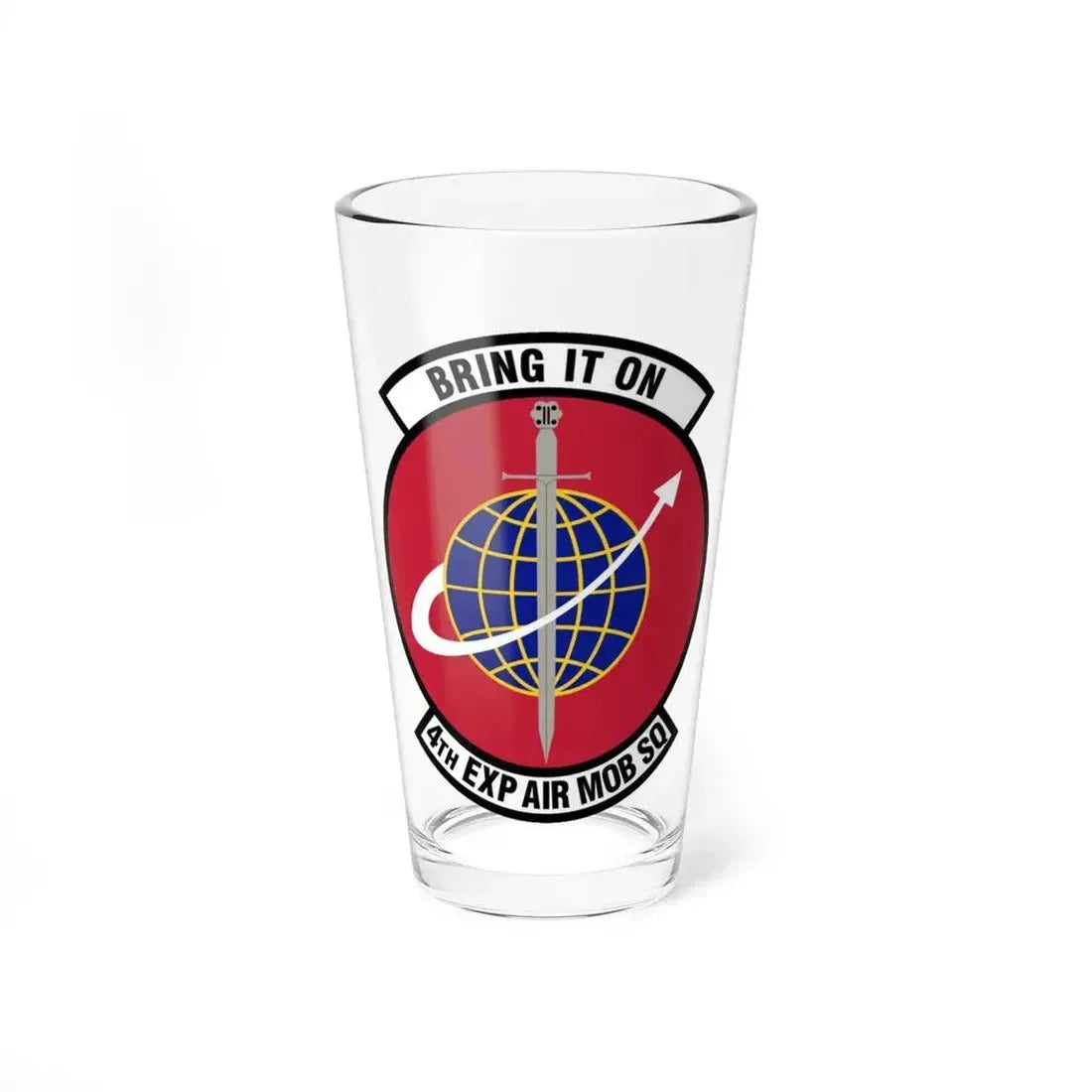 4th Expeditionary Air Mobility Squadron (U.S. Air Force) Pint Glass 16oz 16oz - Go Mug Yourself