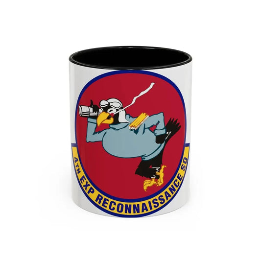 4th Expeditionary Reconnaissance Squadron (U.S. Air Force) Accent Coffee Mug 11oz Black - Go Mug Yourself