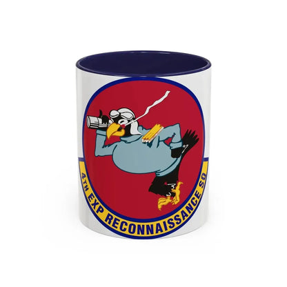 4th Expeditionary Reconnaissance Squadron (U.S. Air Force) Accent Coffee Mug 11oz Navy - Go Mug Yourself