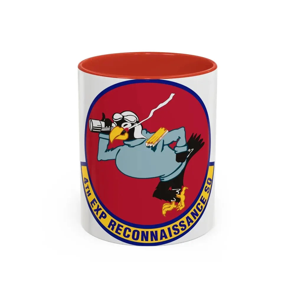 4th Expeditionary Reconnaissance Squadron (U.S. Air Force) Accent Coffee Mug 11oz Red - Go Mug Yourself
