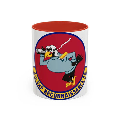 4th Expeditionary Reconnaissance Squadron (U.S. Air Force) Accent Coffee Mug 11oz Red - Go Mug Yourself