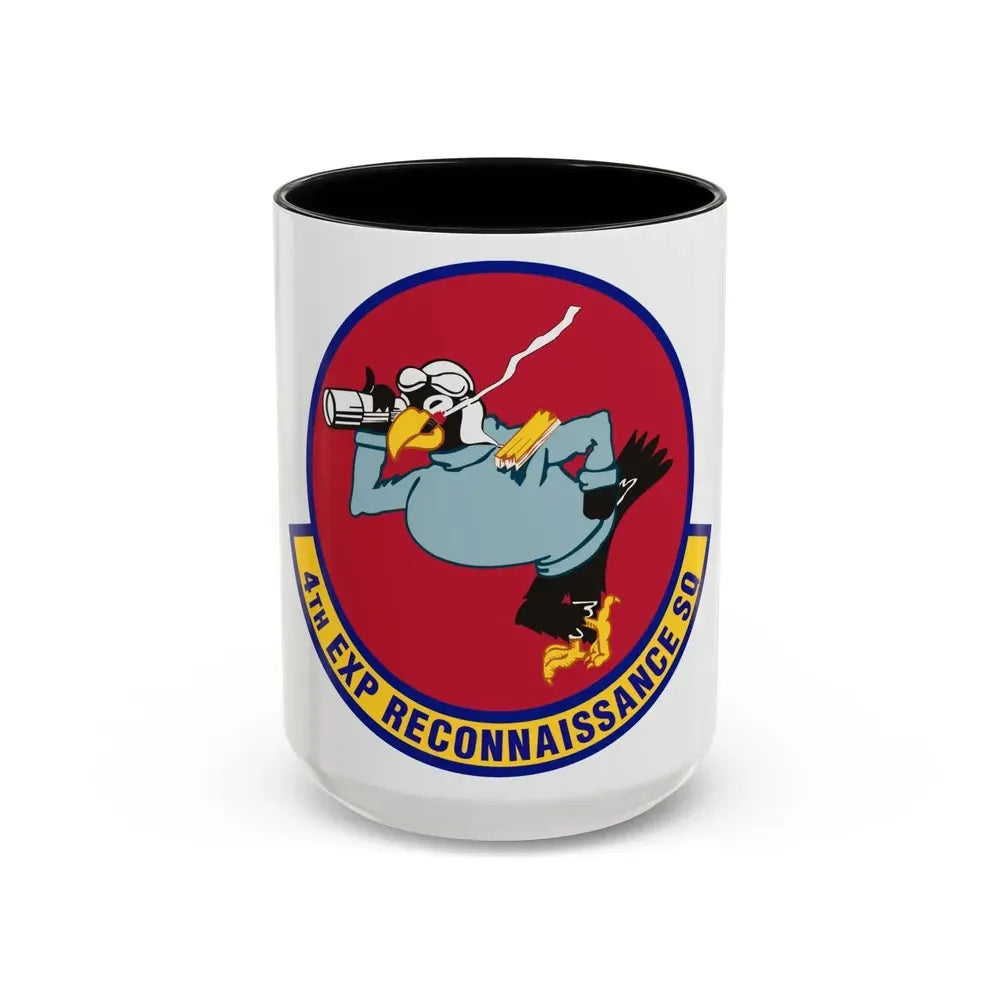 4th Expeditionary Reconnaissance Squadron (U.S. Air Force) Accent Coffee Mug 15oz Black - Go Mug Yourself