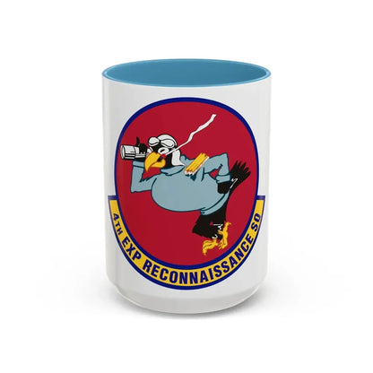 4th Expeditionary Reconnaissance Squadron (U.S. Air Force) Accent Coffee Mug 15oz Light Blue - Go Mug Yourself