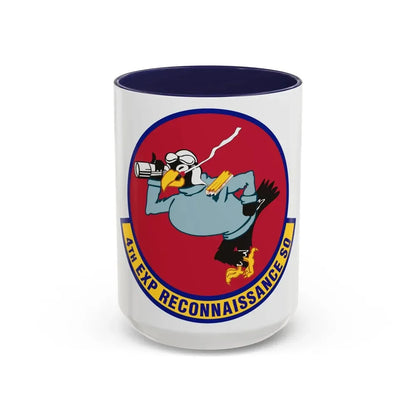 4th Expeditionary Reconnaissance Squadron (U.S. Air Force) Accent Coffee Mug 15oz Navy - Go Mug Yourself