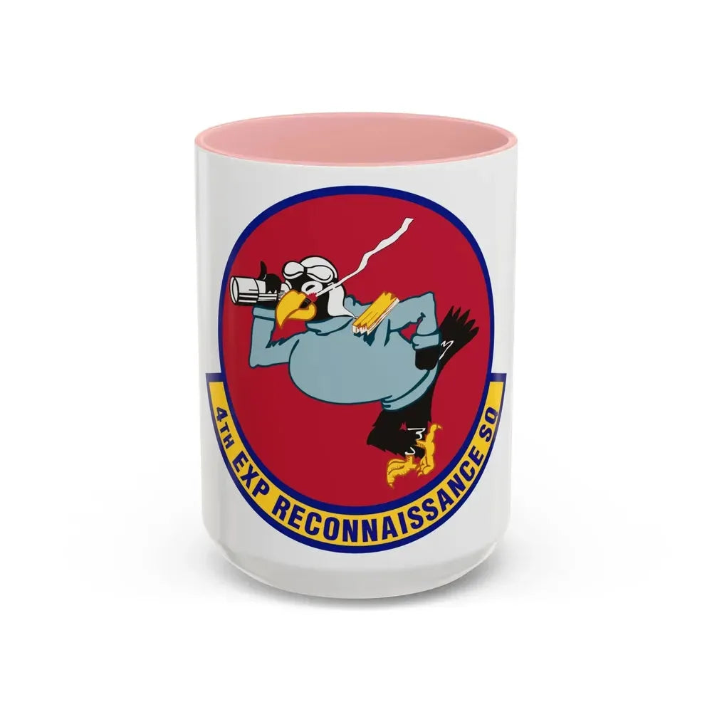 4th Expeditionary Reconnaissance Squadron (U.S. Air Force) Accent Coffee Mug 15oz Pink - Go Mug Yourself