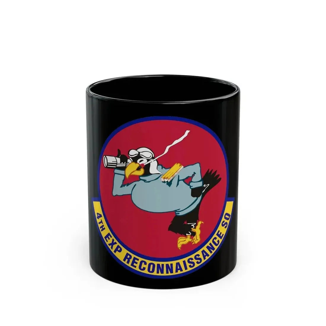 4th Expeditionary Reconnaissance Squadron (U.S. Air Force) Black Coffee Mug 11oz - Go Mug Yourself