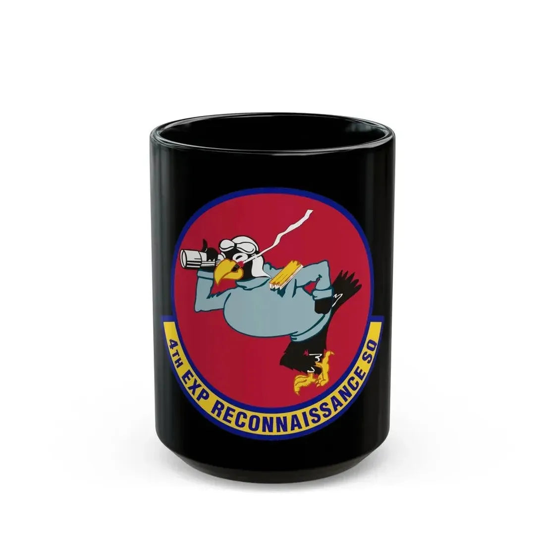 4th Expeditionary Reconnaissance Squadron (U.S. Air Force) Black Coffee Mug 15oz - Go Mug Yourself