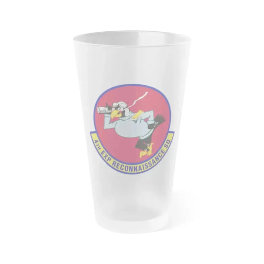 4th Expeditionary Reconnaissance Squadron (U.S. Air Force) Frosted Pint Glass 16oz 16oz Frosted - Go Mug Yourself