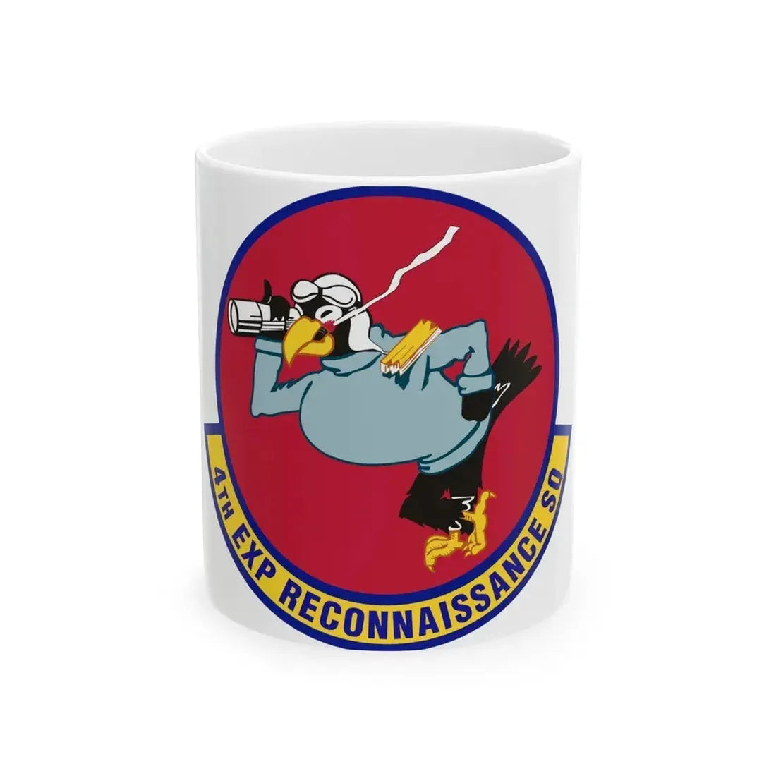 4th Expeditionary Reconnaissance Squadron (U.S. Air Force) White Coffee Mug 11oz - Go Mug Yourself