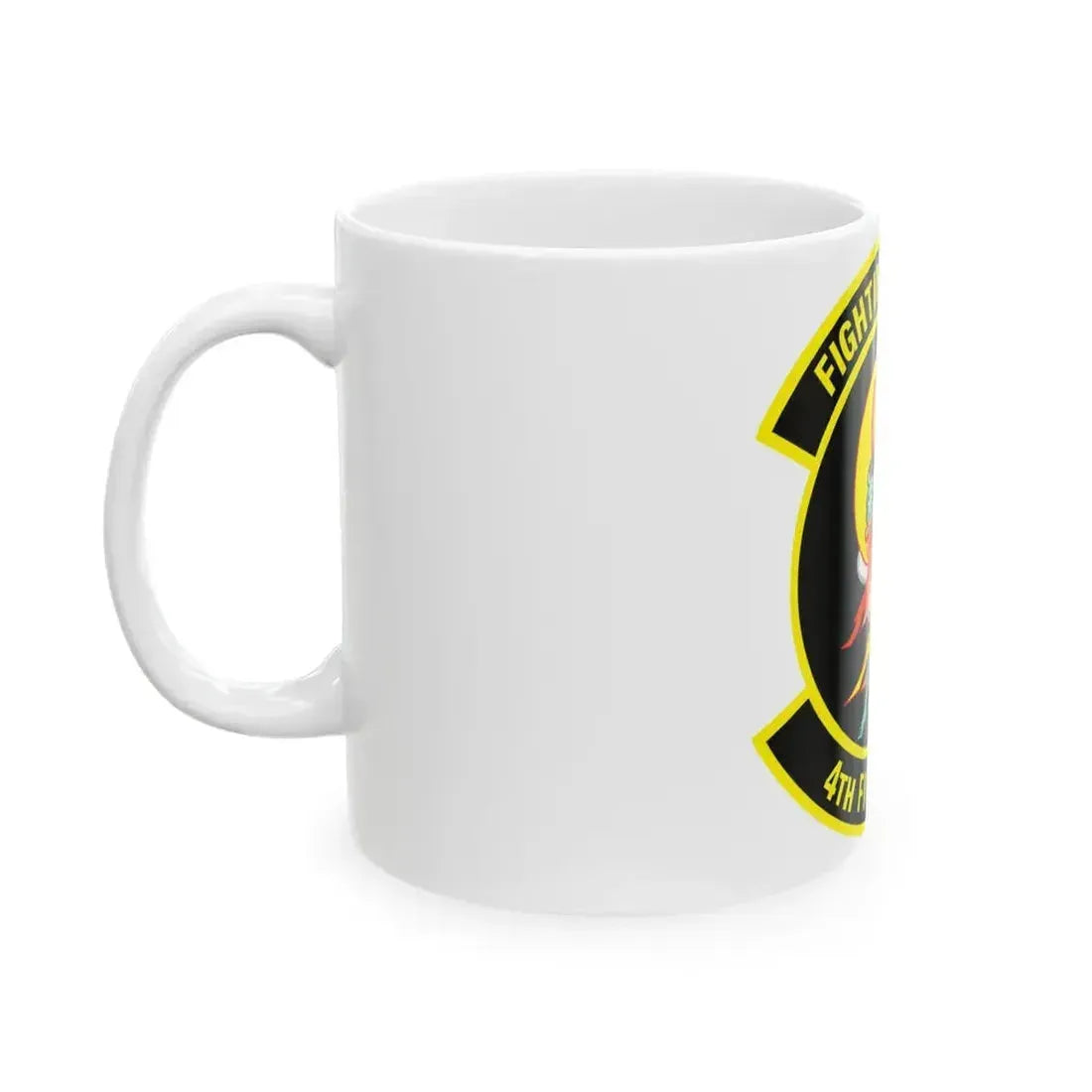 4th Fighter SQ Fightin' Fuujins (U.S. Air Force) White Coffee Mug - Go Mug Yourself