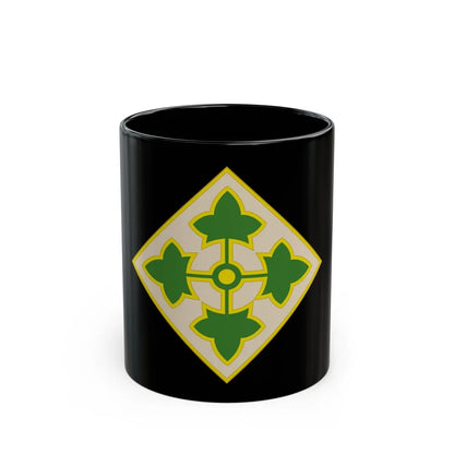 4th Infantry Division CSIB2 (U.S. Army) Black Coffee Mug-11oz-Go Mug Yourself