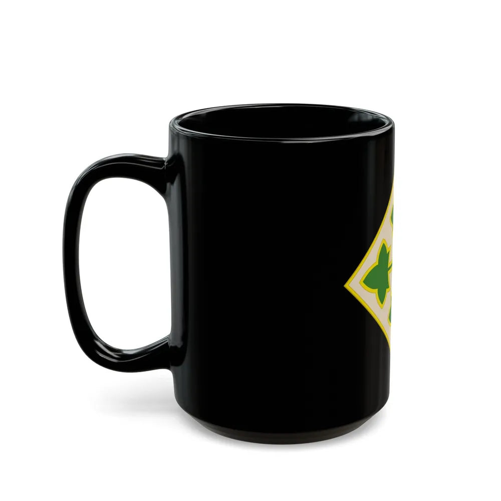 4th Infantry Division CSIB2 (U.S. Army) Black Coffee Mug-Go Mug Yourself