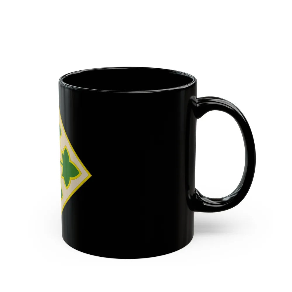 4th Infantry Division CSIB2 (U.S. Army) Black Coffee Mug-Go Mug Yourself