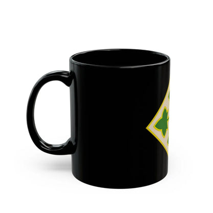 4th Infantry Division CSIB2 (U.S. Army) Black Coffee Mug-Go Mug Yourself