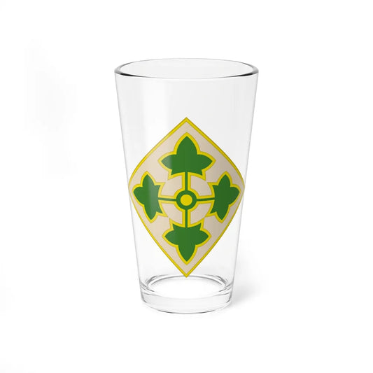 4th Infantry Division CSIB2 (U.S. Army) Pint Glass 16oz-16oz-Go Mug Yourself