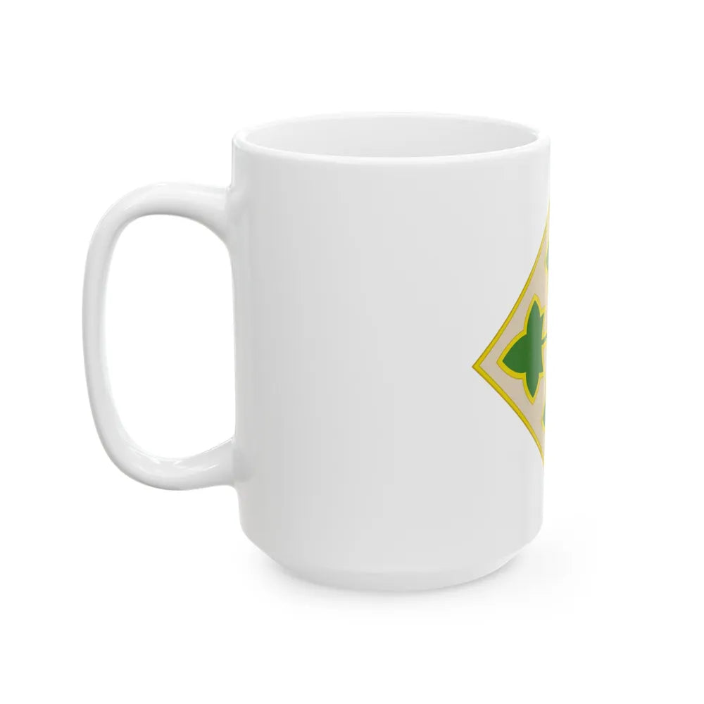 4th Infantry Division CSIB2 (U.S. Army) White Coffee Mug-Go Mug Yourself