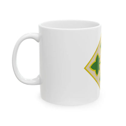 4th Infantry Division CSIB2 (U.S. Army) White Coffee Mug-Go Mug Yourself