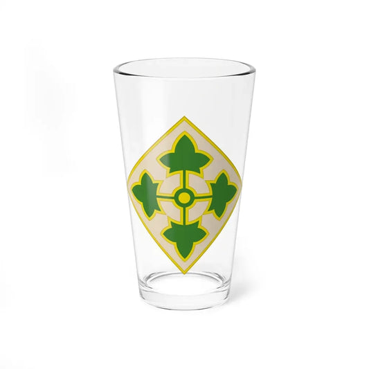 4th Infantry Division CSIB2 (U.S. Army) Pint Glass 16oz 16oz - Go Mug Yourself