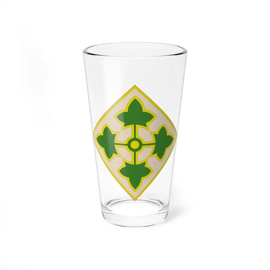 4th Infantry Division CSIB2 (U.S. Army) Pint Glass 16oz 16oz - Go Mug Yourself