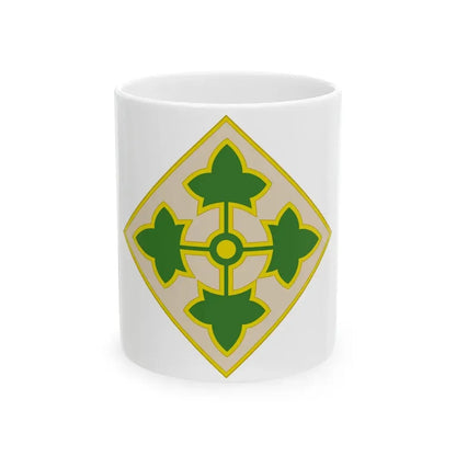 4th Infantry Division CSIB2 (U.S. Army) White Coffee Mug 11oz - Go Mug Yourself