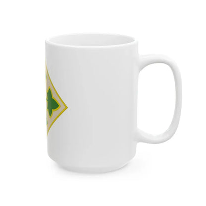 4th Infantry Division CSIB2 (U.S. Army) White Coffee Mug - Go Mug Yourself