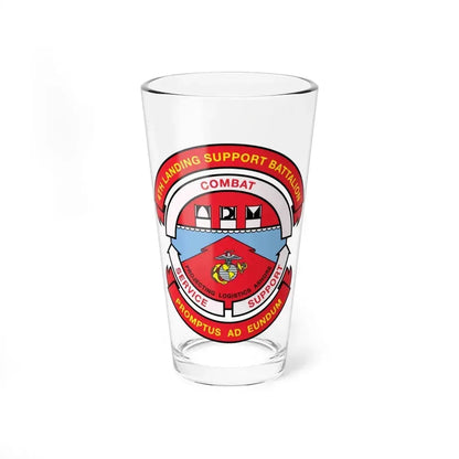 4th Landing Support Battalion Promptus Ad Eundum (USMC) Pint Glass 16oz 16oz - Go Mug Yourself
