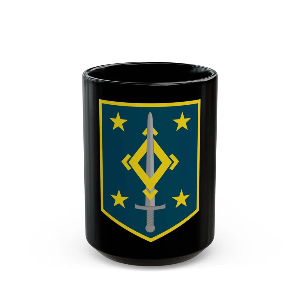 4th Maneuver Enhancement Brigade (U.S. Army) Black Coffee Mug-15oz-Go Mug Yourself