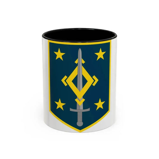 4th Maneuver Enhancement Brigade (U.S. Army) Accent Coffee Mug 11oz Black - Go Mug Yourself