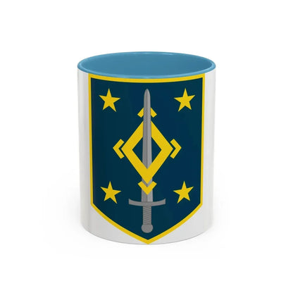 4th Maneuver Enhancement Brigade (U.S. Army) Accent Coffee Mug 11oz Light Blue - Go Mug Yourself