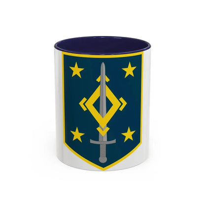 4th Maneuver Enhancement Brigade (U.S. Army) Accent Coffee Mug 11oz Navy - Go Mug Yourself